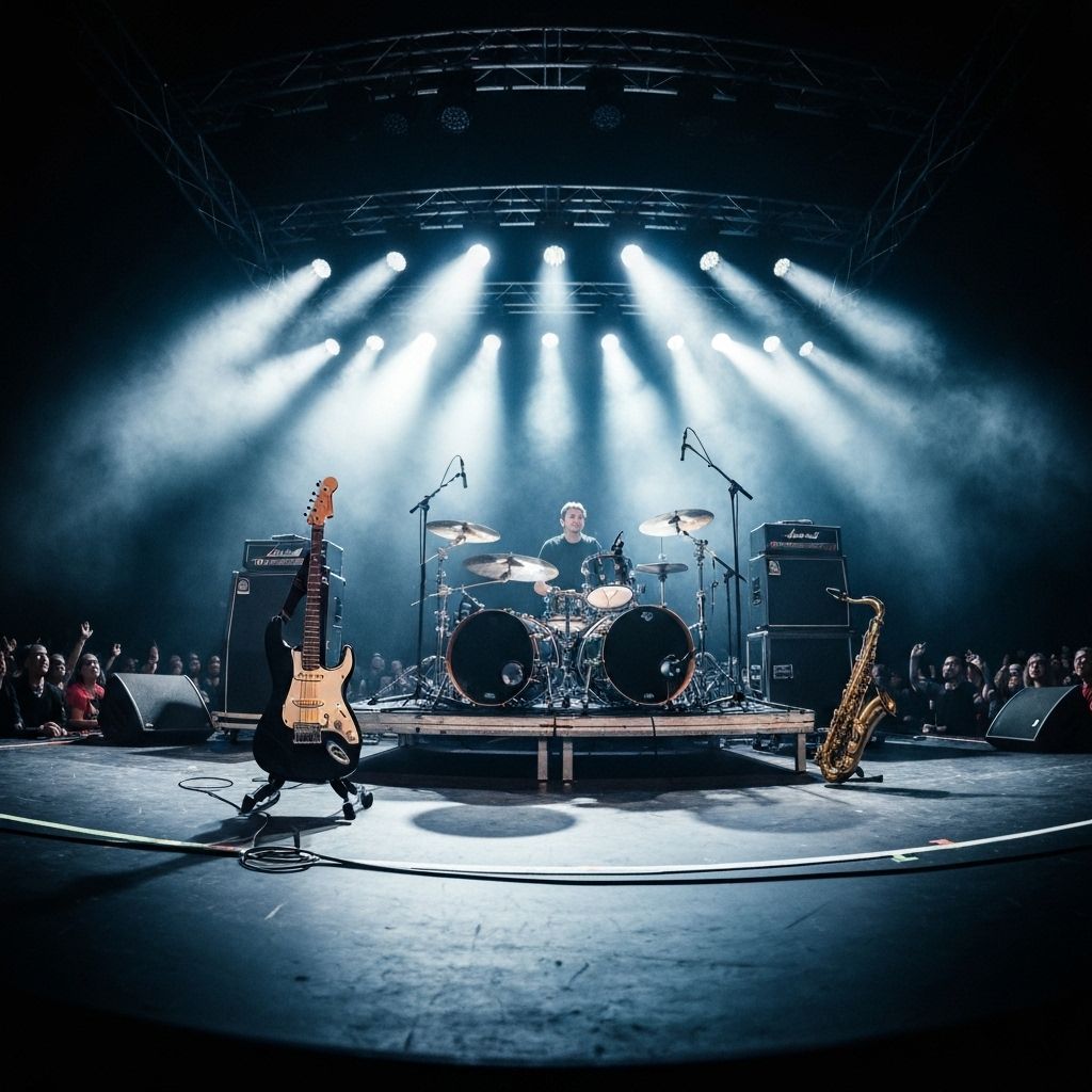 Escenario de concierto de rock